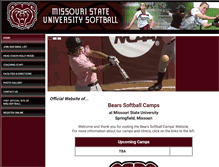 Tablet Screenshot of bearssoftballcamps.com